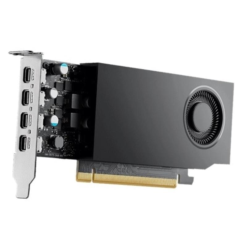 DELL NVIDIA RTX A1000 HH, Device Type: Graphics card, Bus Type: PCI Express, Graphics Architecture: Ampere, CUDA Cores: 2304, Max Monitors Supported: 4, Interfaces: 4x Mini DisplayPort 1.4a, Memory Size: 8 GB, Technology: GDDR6 SDRAM, Bus Width: 128-bit, 