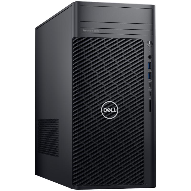 Dell Precision 3680 Tower,Intel Core i9-14900K(36MB,24Cores,32threads,3.2GHz/6.0GHz),32GB(2x16)4400MT/s DDR5,1TB(M.2)NVMe PCIe SSD,2TB(3.5)HDD 7200rpm,Nvidia RTX 4000 Ada/20GB,noWi-Fi,Dell Mouse-MS116,Dell Keyboard-KB216,Win11Pro,3Yr NBD