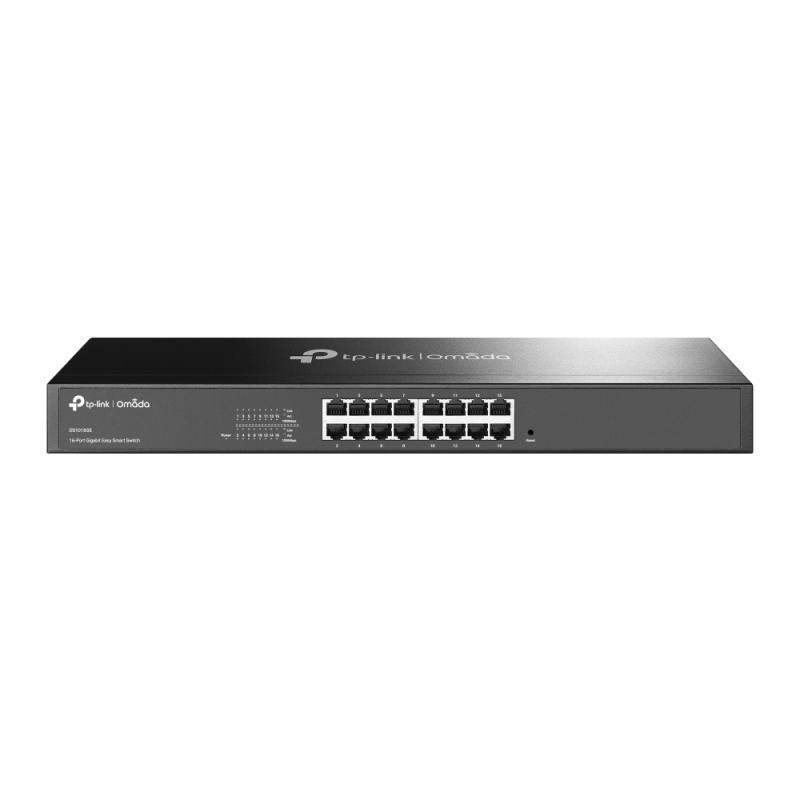 Omada 16-Port Gigabit Easy Smart Switch PORT: 16× Gigabit RJ45 Ports SPEC: 1U 19-inch Rack-mountable Steel Case FEATURE: MTU/Port/Tag-based VLAN, QoS, IGMP Snooping, Web/Utility Management, Plug and Play