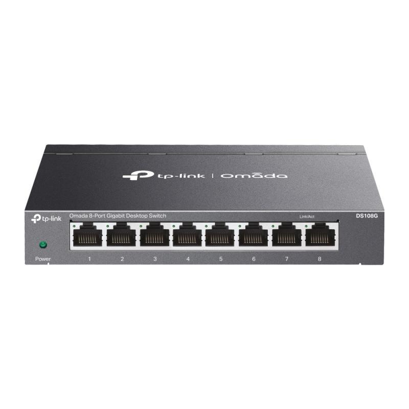 Omada 8-Port Gigabit Desktop Switch PORT: 8× Gigabit RJ45 Ports SPEC: Desktop Steel Case FEATURE: Plug and Play