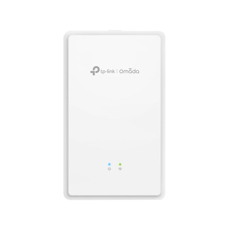 Omada  AX1800 Wall-Plate Dual-Band Wi-Fi 6 GPON Access Point PORT: 1×SC/UPC GPON+2×1G RJ45 Port(One support Poe Out)+1×RJ11 Port SPEED:574Mbps at  2.4 GHz + 1201 Mbps at 5 GHz FEATURE: AC Power, Poe Out,4×Internal Antennas, MU-MIMO, 80MHz Supported, Seaml