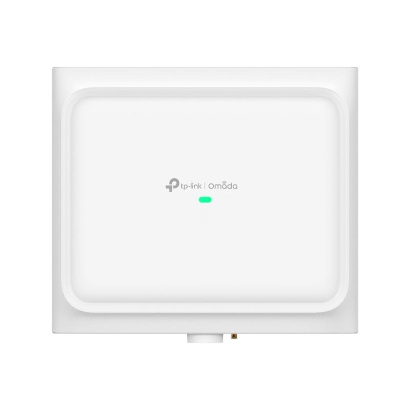 Omada  BE11000 Indoor/Outdoor Tri-Band Wi-Fi 7 Access Point PORT: 1×2.5G RJ45 Port SPEED:574Mbps at  2.4 GHz + 4320 Mbps at 5 GHz+ 5760 Mbps at 6 GHz FEATURE: 802.3at PoE and Passive PoE, IP68 Weatherproof, 6×Internal Antennas,GNSS, Bluetooth ,MU-MIMO, 32