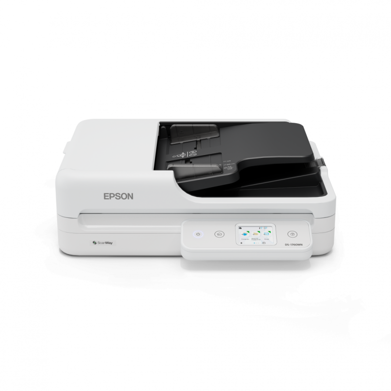 EPSON DS-1760WN DESKTOP A4 SCANNER, SCANNER, Tip Flatbed, Rezolutie 1.200 DPI x 1.200 DPI, ADF 600 DPI x 600 DPI, Formate hartie: A4 (21.0x29.7 cm), A5 (14.8x21.0 cm), A6 (10.5x14.8 cm), B5, B6, Letter, Letter Legal, Susra lumina: ReadyScan LED technology