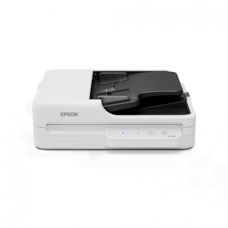 EPSON WorkForce DS-1730 DESKTOP A4 SCANNER, Tip Flatbed, Rezolutie 1.200 DPI x 1.200 DPI, ADF 600 DPI x 600 DPI, Formate hartie: A4 (21.0x29.7 cm), A5 (14.8x21.0 cm), A6 (10.5x14.8 cm), B5, B6, Letter, Letter Legal, Susra lumina: ReadyScan LED technology,