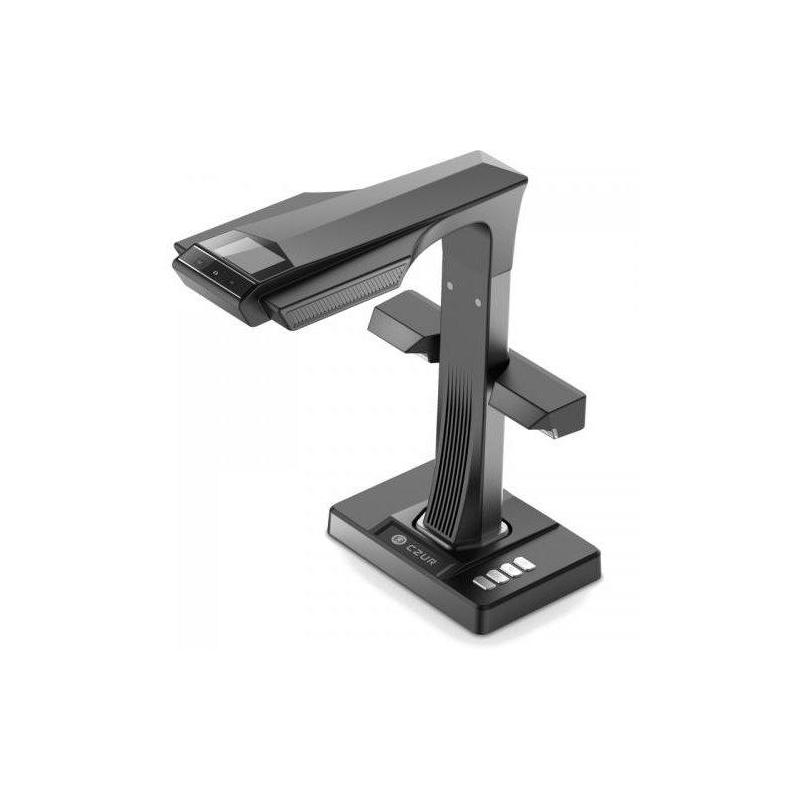 Scanner CZUR ET16 PLUS, rezolutie 4608 x 3456 pixeli, 16MP, 300dpi, senzor HD CMOS, format maxim A3 A4: 420 × 297 mm/ 16.5×11.7 inch, focalizare automata, output JPG, PDf, Word, Excel, Tiff, memorie DDR 1G bit, functii: retroproiectie, recompunere nedisto