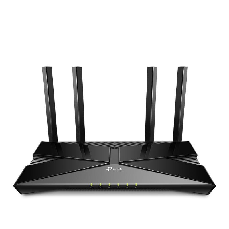 Router Wi-Fi 6 TP Link AX1800 Dual-Band, 4 antene externe, interfata  1 10/100/1000 Mbps RJ45 WAN Port, 4 10/100/1000 Mbps RJ45 LAN Ports, frecventa 2.4 GHz and 5 GHz, standarde wireless IEEE 802.11ax/ac/n/a 5 GHz, IEEE 802.11ax/n/g/b 2.4 GHz, compatbil E