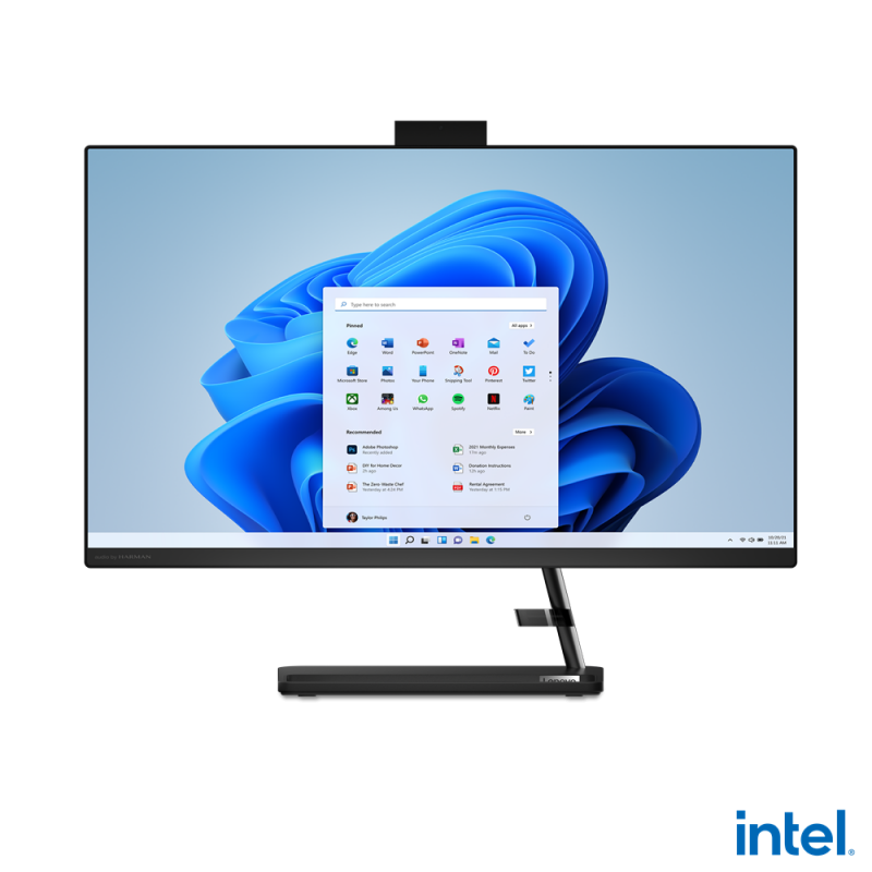 All-in-One Lenovo IdeaCentre AIO 3 24IAP7 23.8" FHD (1920x1080) IPS 250nits Anti-glare, Intel® Core™ i7-13620H, 10C (6P + 4E) / 16T, P-core up to 4.9GHz, E-core up to 3.6GHz, 24MB, video Integrated Intel® UHD Graphics, RAM 2x 8GB SO-DIMM DDR4-3200, Two DD