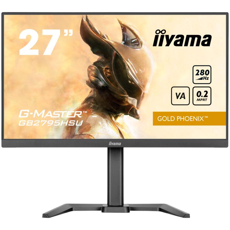 27inch Fast VA Gaming G-Master Gold Phoenix Free Sync Premium 1920x1080 at280Hz 300cd 4000:1 HDMI DP Speakers USB Black Tuner 15cm Height Stand