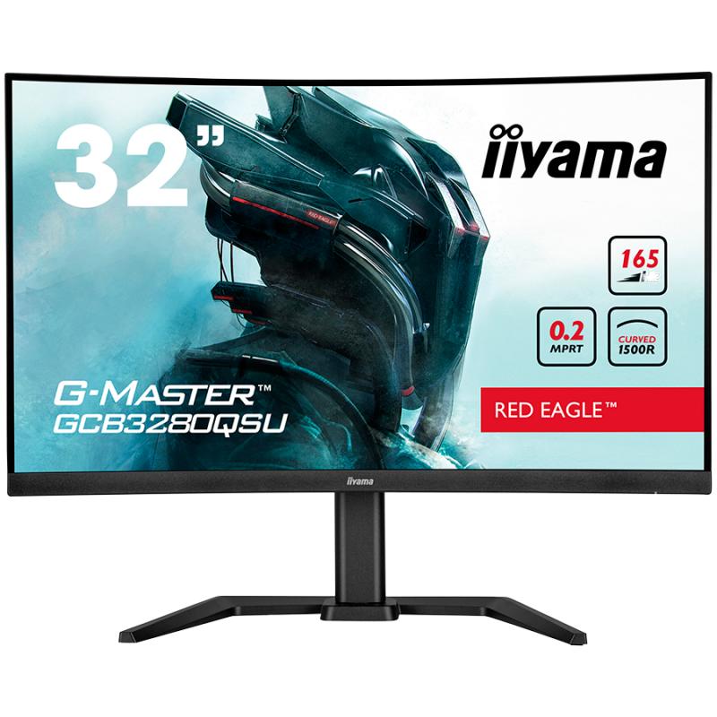 IIYAMA GCB3280QSU-B1 32inch ETE VA-panel Curved Gaming 1500R G-Master Red Eagle FreeSync 2560x1440 144Hz 350cd/m