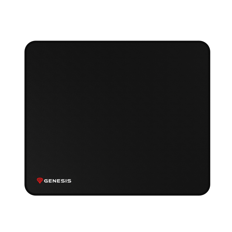 GENESIS Carbon 500 M Logo. Width: 250 mm, Depth: 300 mm. Product colour: Black, Surface coloration: Monochromatic, Material: Fabric,  Rubber, Gaming mouse pad