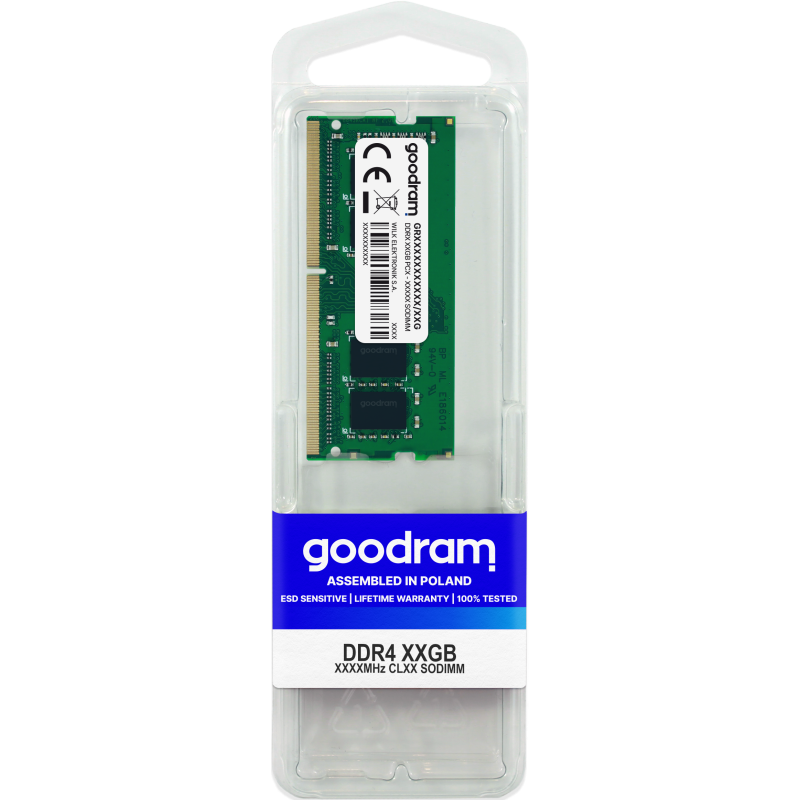 Memorie RAM Goodram, SODIMM, DDR4, 16GB, 2666MHz, CL19, 1.2V