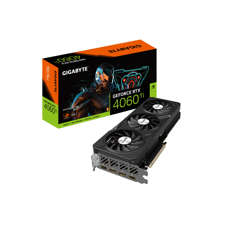 Placa video GIGABYTE GeForce RTX 4060 Ti GAMING OC 16GB GDDR6 128-bit DLSS 3.0