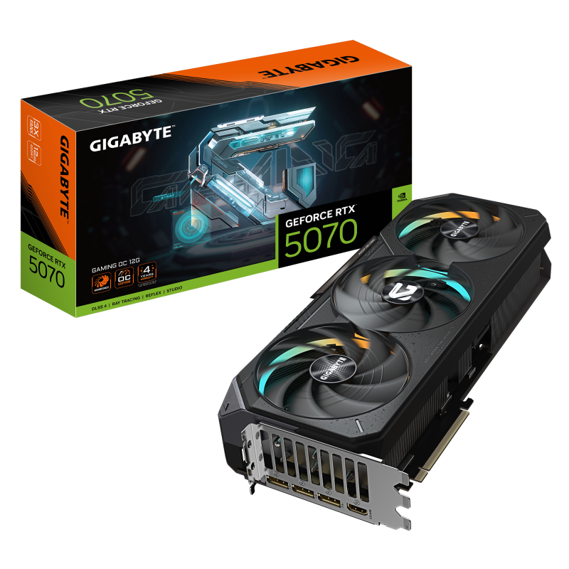 Placa VIdeo GIGABYTE RTX 5070 TI GAMING OC 16GB GDDR7 256 bit, PCIE 5.0, 3x DP 1x HDMI