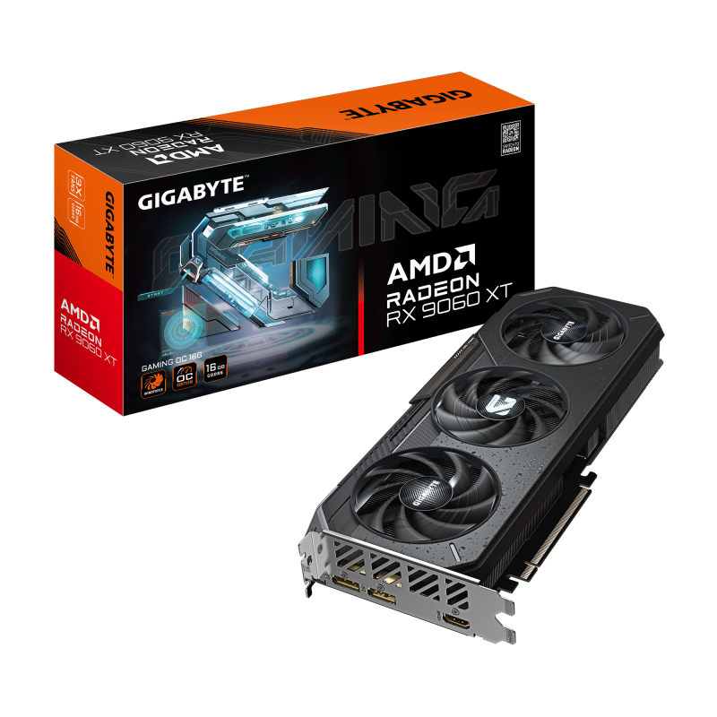 Placa Video GIGABYTE RX 9060 XT GAMING OC 16GB GDDR6, PCIE 5.0, 2x DP 2x HDMI