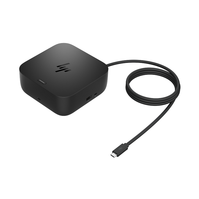 HP USB-C Dock G6 100W, Porturi: 2x USB Type-C (data & 15W USB Power Delivery)/ 1x USB Type-A 10Gbs/ 2x USB Type-A 5Gbs/ 2x DisplayPort 1.4/ 1x RJ-45/ 1x HDMI 2.1, Dimensiuni: 12.1 x 12.1 x 5.1 cm, Greutate: 0.68Kg, 3yw