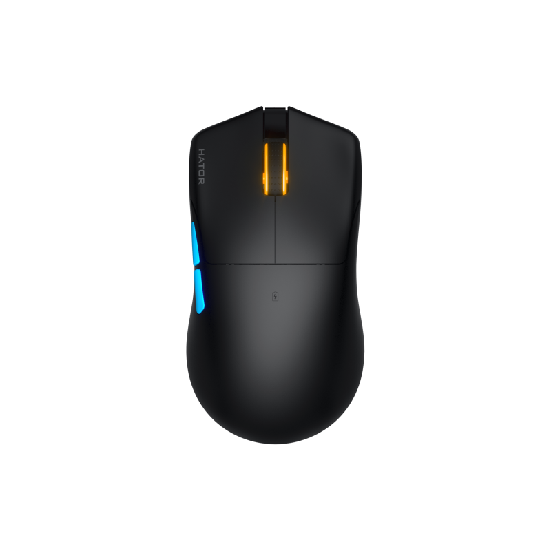 Mouse gaming wireless Hator Pulsar 3 PRO, polling rate pana la 1000Hz, senzor Optical PixArt PAW 3950, rezolutie maxima 30000 DPI, switch HATOR® Optical 100M, side switch Kailh 3M, durata de viata baterie in wireless mode pana la 120 de ore, negru