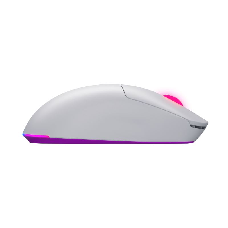 Mouse wireless Hator Quasar 3 ULTRA 8K, conectivitate 2.4GHz, bluetooth 5.4 si USB, polling rate pana la 8000Hz, senzor PixArt 3395, rezolutie maxima 30000 DPI, capacitate baterie 500 mAh, durata de viata baterie in modul wireless pana la 52 ore, timp inc
