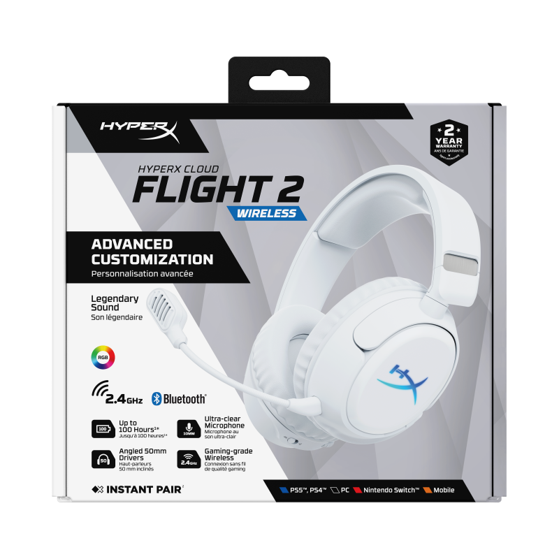 HyperX Cloud Flight 2 WL WHT GAM HS