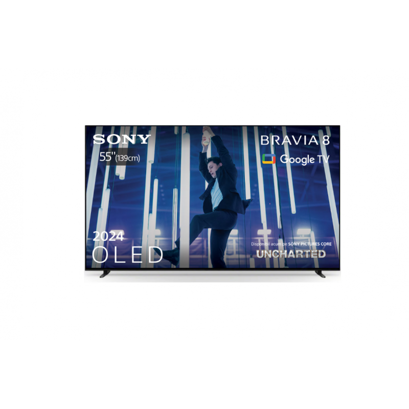 Televizor Sony BRAVIA 8 LED 55XR80, 139 cm, Smart Google TV, 4K Ultra HD, 100 Hz, Clasa F (Model 2024)