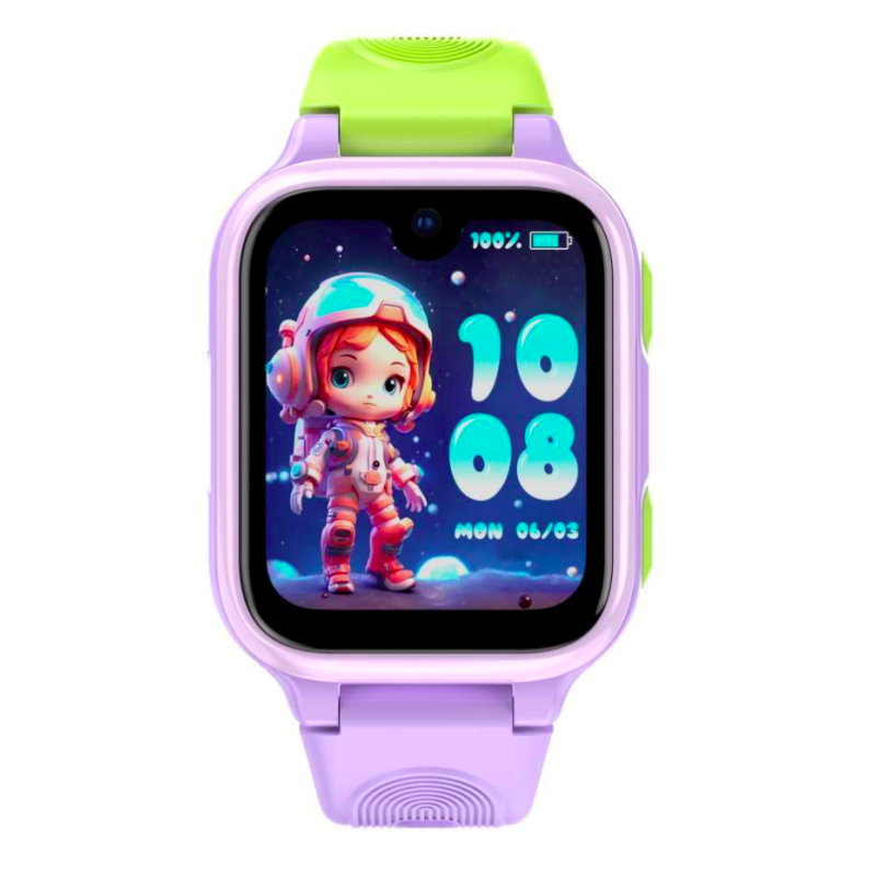 LAGENIO pentru copii K9 , Premium 4G cu Functie Telefon & AI, Slim, Localizare GPS, Control Parental, Buton SOS, Mov