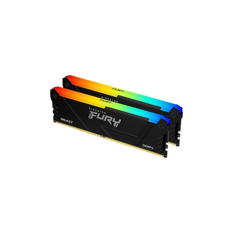Memorie RAM Kingston FURY Beast RGB 16GB DDR4 3600MHz CL17 Dual Channel Kit