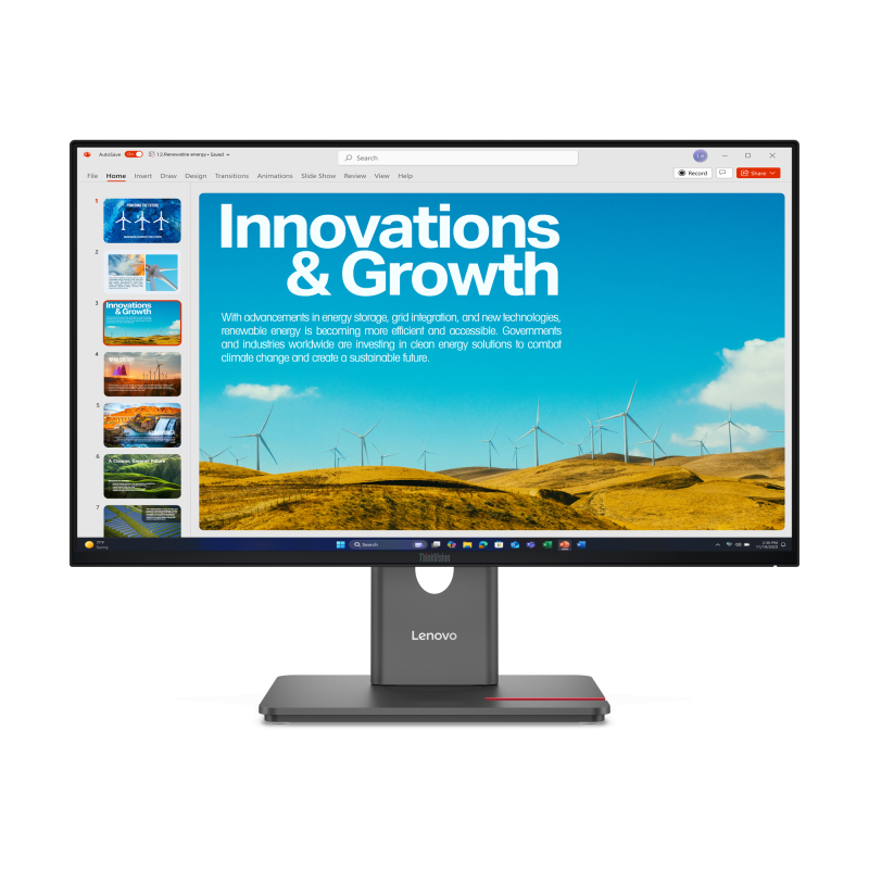 Lenovo ThinkVision P24QD-40. Display diagonal: 60.5 cm (23.8