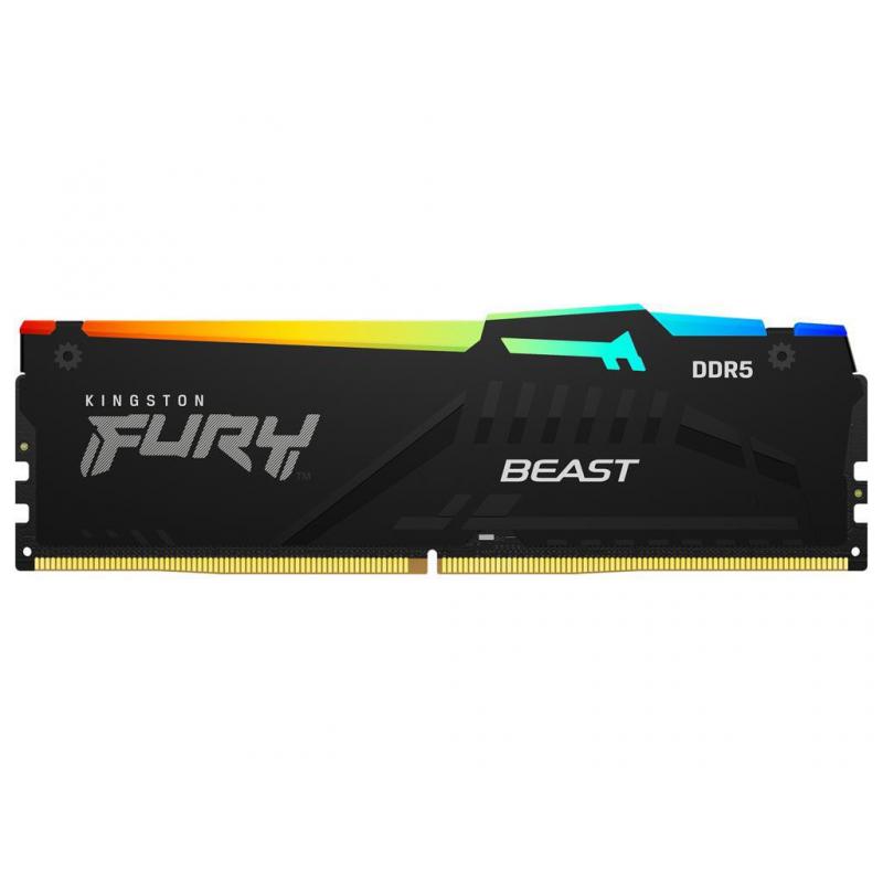 Memorie RAM Kingston FURY Beast RGB 16GB DDR5 6000MHz CL30 