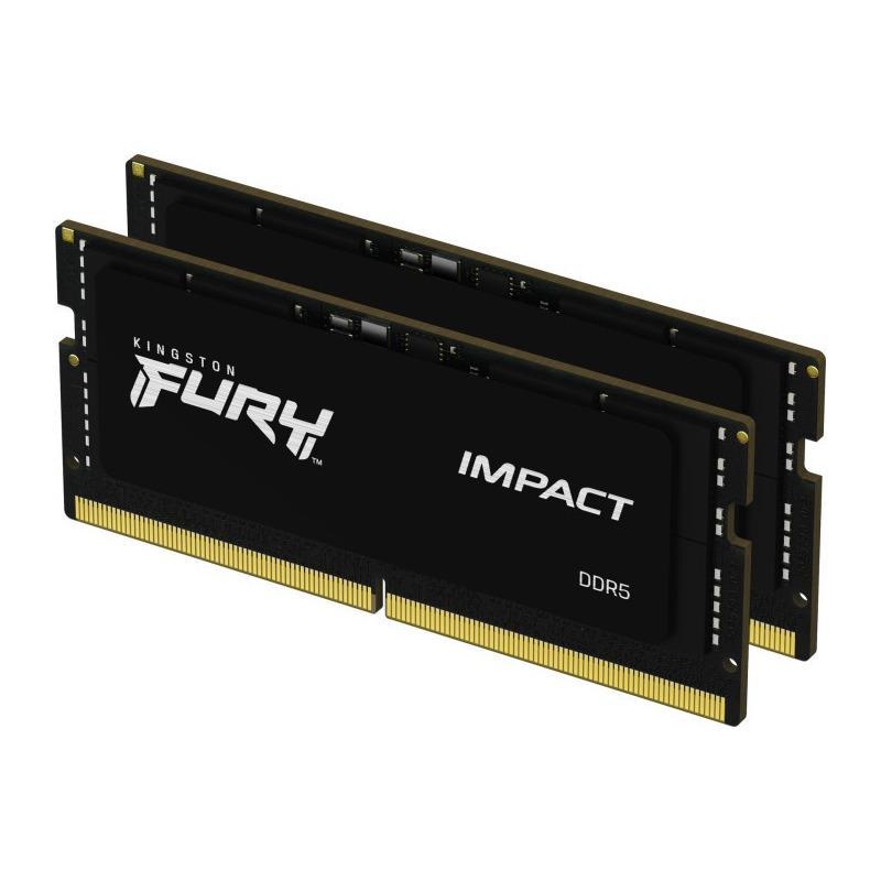 Memorie RAM notebook Kingston Fury Impact, SODIMM, DDR5, 32GB, CL38, 4800MHz