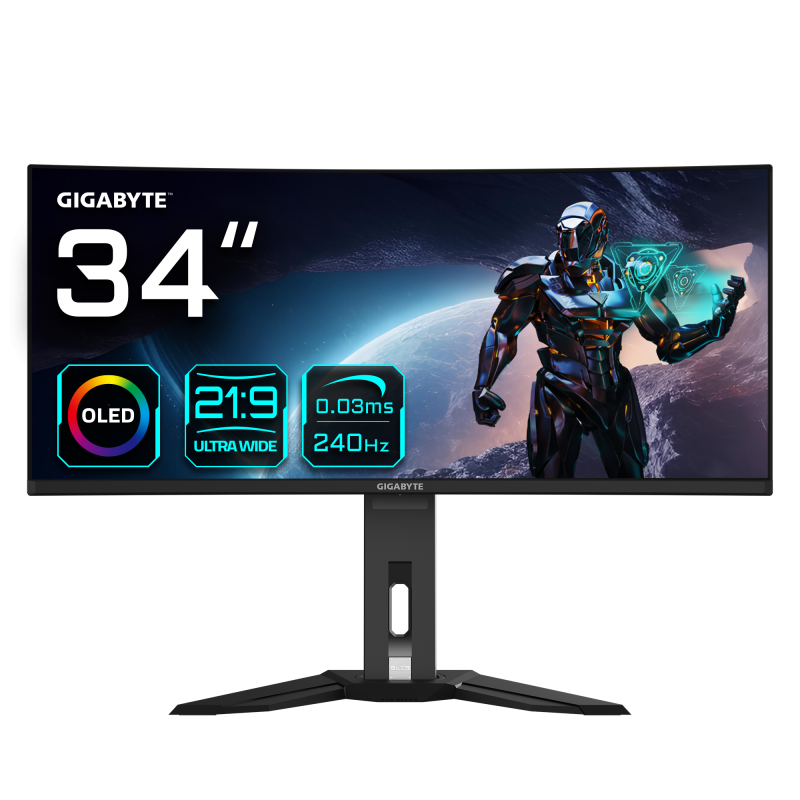 Monitor Gaming Gigabyte MO34WQC2; Panel Size (diagonala): 34