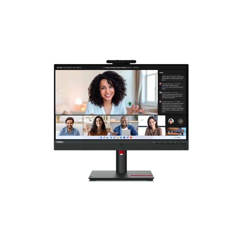 Monitor  LenovoThinkVision T24mv-30; 23.8"IPS, FHD (1920x1080), 16:9, Brightness: 250 cd/m², Contrast ratio: 1000:1, Response time: 4ms (Extreme mode) / 6ms (Typical mode), Dot / Pixel Per Inch: 93 dpi, Color Gamut: 99% sRGB, View angle: 178° / 178°, Stan