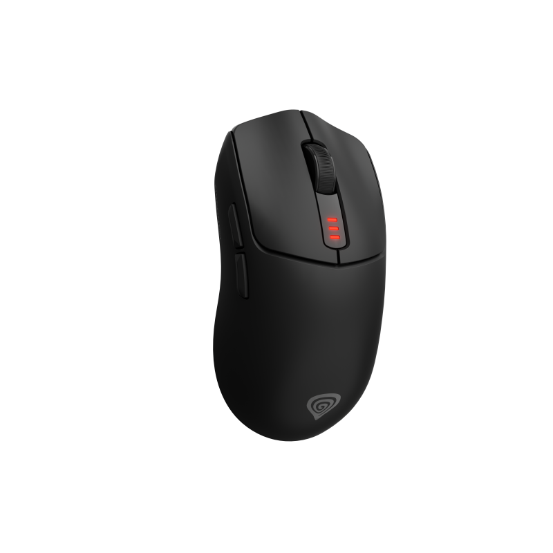 Mouse gaming wireless Gensesis Zircon 500 G2, senzor optic, interfata USB, rezolutie maxima 10000 DPI, numar butoane 6,switch mecanic Huano Purple 90M, maximum frame rate 4 600 FPS, negru