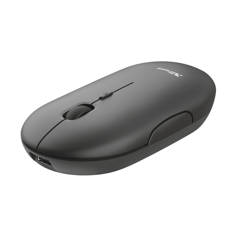 Mouse Trust Puck, Rechargeable Bluetooth, negru