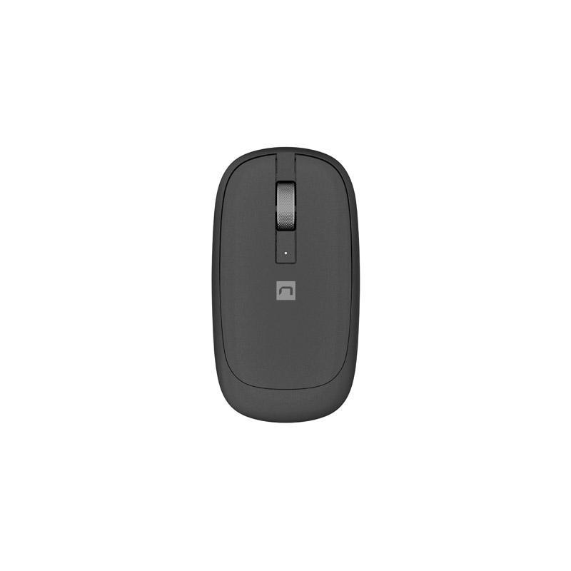 Mouse wireless Natec Lark, rezolutie 400DPI, 3 butoane, baterii 1x AA, negru