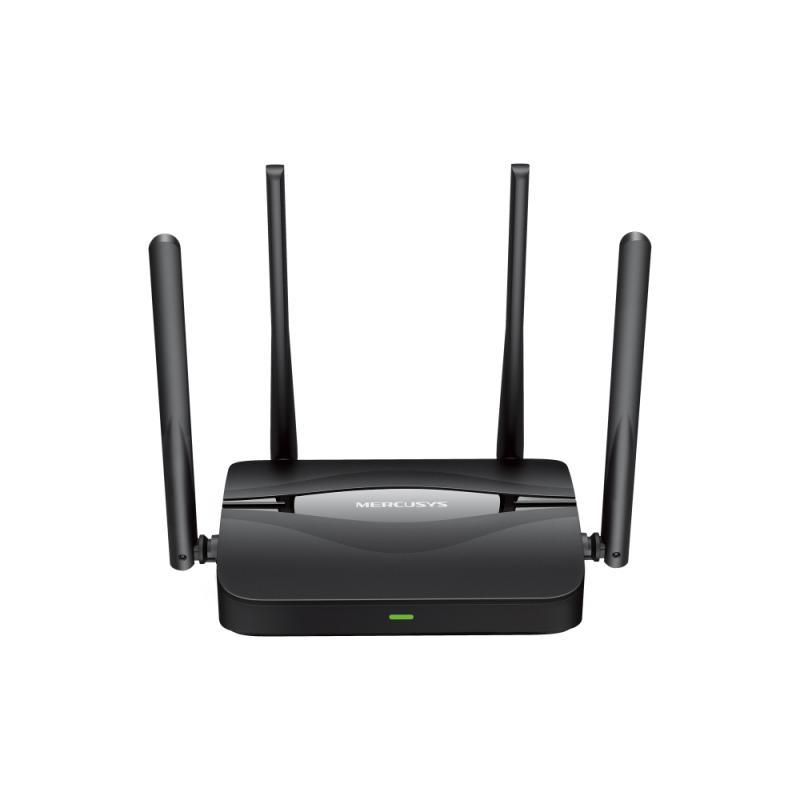 BE3600 Dual-Band Wi-Fi 7 Router SPEED: 688 Mbps at 2.4 GHz + 2880 Mbps at 5 GHz SPEC: 4× External Antennas,  3× Gigabit LAN Ports, 1× Gigabit WAN Port, MLO, 4096-QAM, OFDMA, HE160 FEATURE: MERCUSYS App, Router/Access Point Mode, WPS Button, Reset Button, 