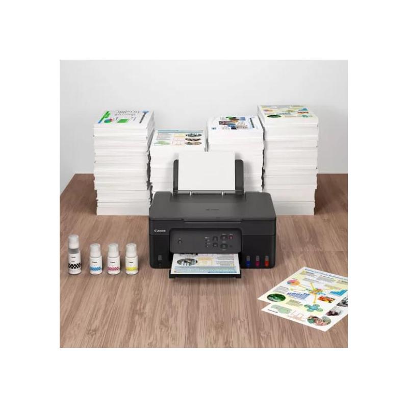 Multifunctional inkjet color CISS Canon PIXMA G2430, dimensiune A4(Printare, Copiere, Scanare), viteza 11 ipm alb-negru, 6 ipm color,rezolutie printare 4800x1200 dpi, imprimare fara margini, alimentare hartie 100 coli, scanner CIS rezolutie 600x1200 dpi, 