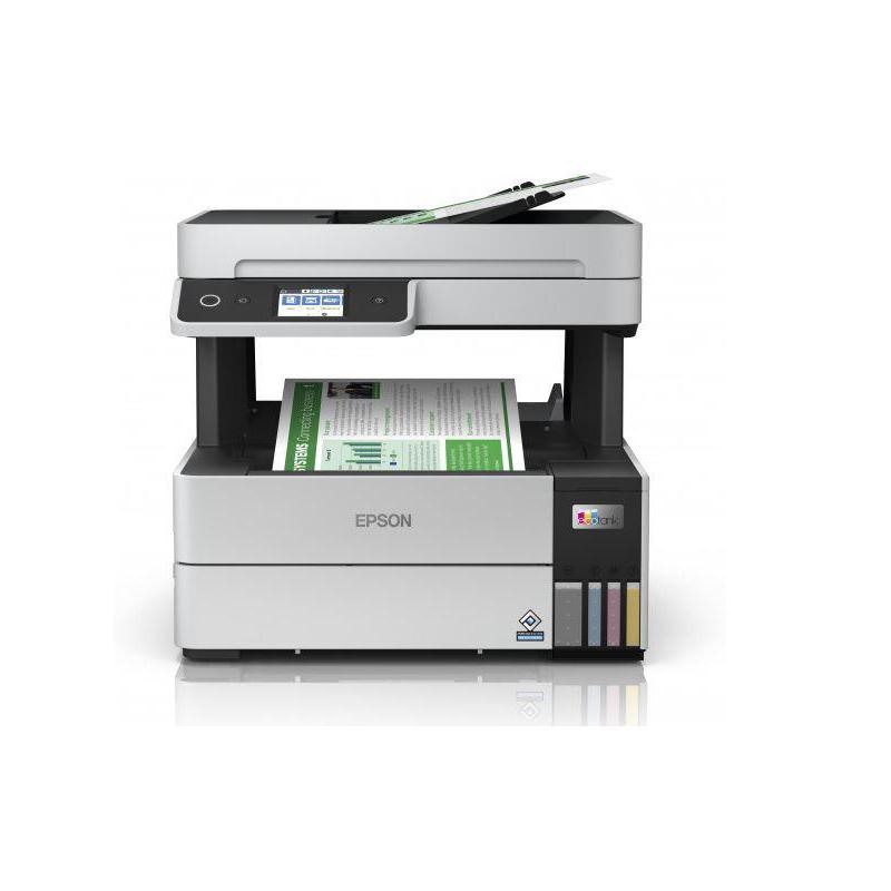 Multifunctional inkjet color Epson EcoTank CISS L6460, dimensiune A4 (Printare,Copiere, Scanare), printare borderless, viteza 37ppm alb-negru, 23ppm color, rezolutie 4800x1200 dpi, alimentare hartie 250 coli + 35 coli ADF, duplex automat ,scanner CIS rezo