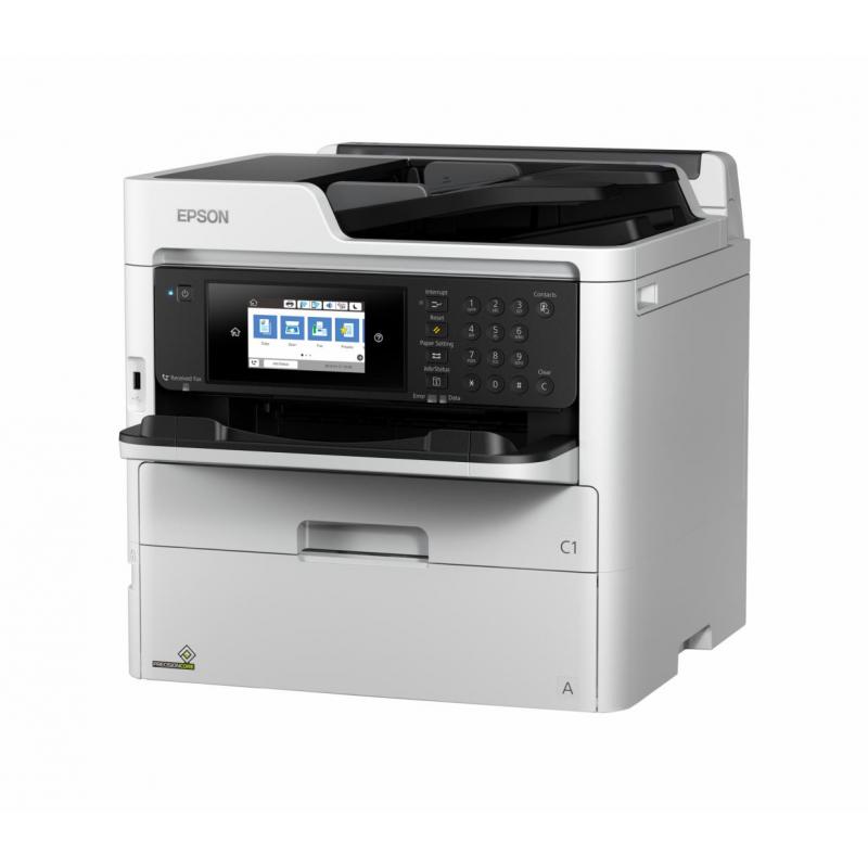 Multifunctional inkjet color Epson WF-579RDWF, dimensiune A4 (Printare, Copiere, Scanare, Fax), duplex, viteza 34ppm alb-negru, 34ppm color, rezolutie 4800x1200 dpi, limbaj de printare: alimentare hartie 330 coli, limbaje de printare: PCL5c, PCL6, PostScr