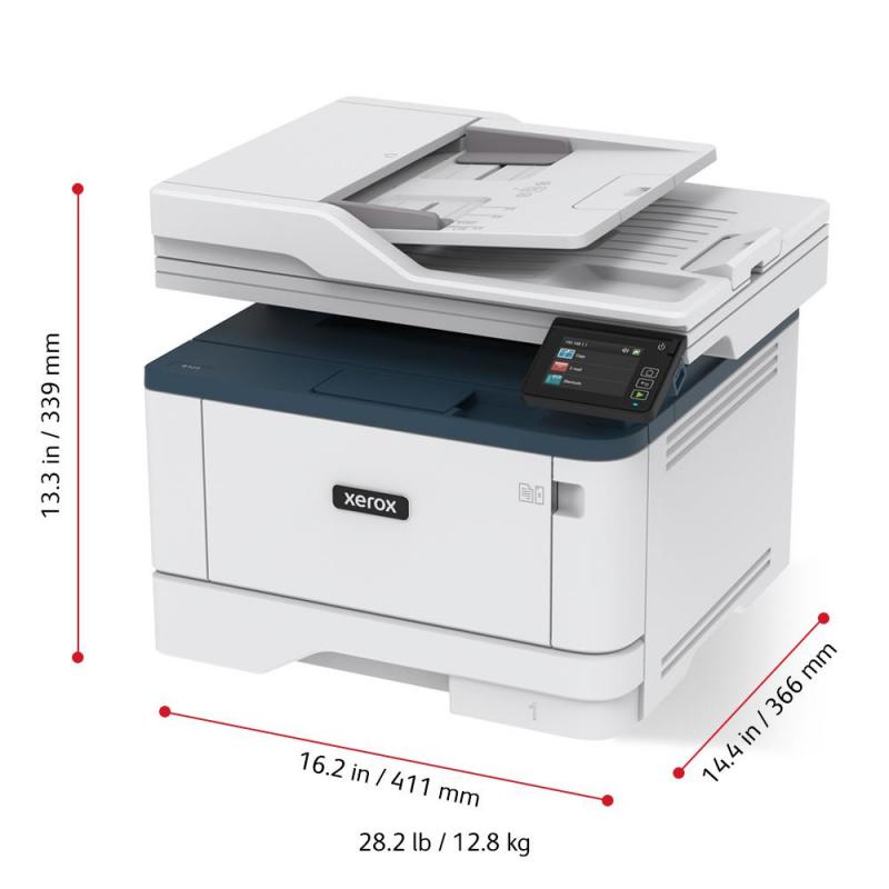 Multifunctional laser mono Xerox Workcentre B315V_DNI, (Tiparire, Copiere, Scanare, Fax),Dimensiune: A4, Viteza: 42 ppm letter/40 ppm A4 Rezolutie: 600X600 dpi, Procesor: 1 Ghz, Memorie: 512mb, Alimentare cu hartie standard: 250 coli, DADF, Limbaje de imp