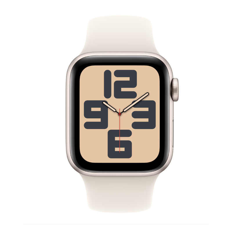 Apple Watch SE GPS 40mm Starlight Aluminium Case with Starlight Sport Band - M/L