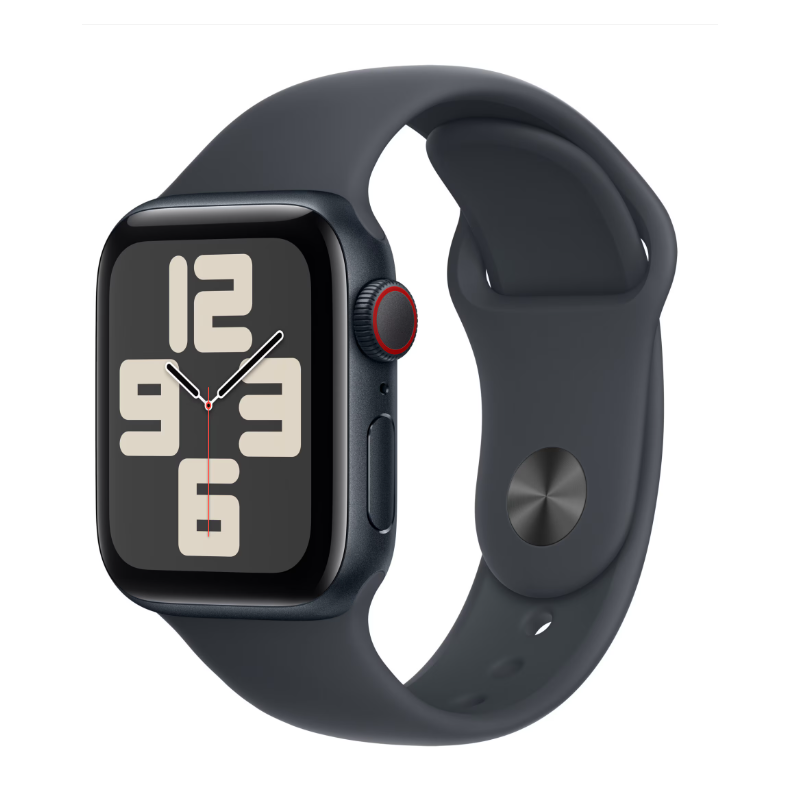 Apple Watch SE GPS + Cellular 40mm Midnight Aluminium Case with Midnight Sport Band - S/M