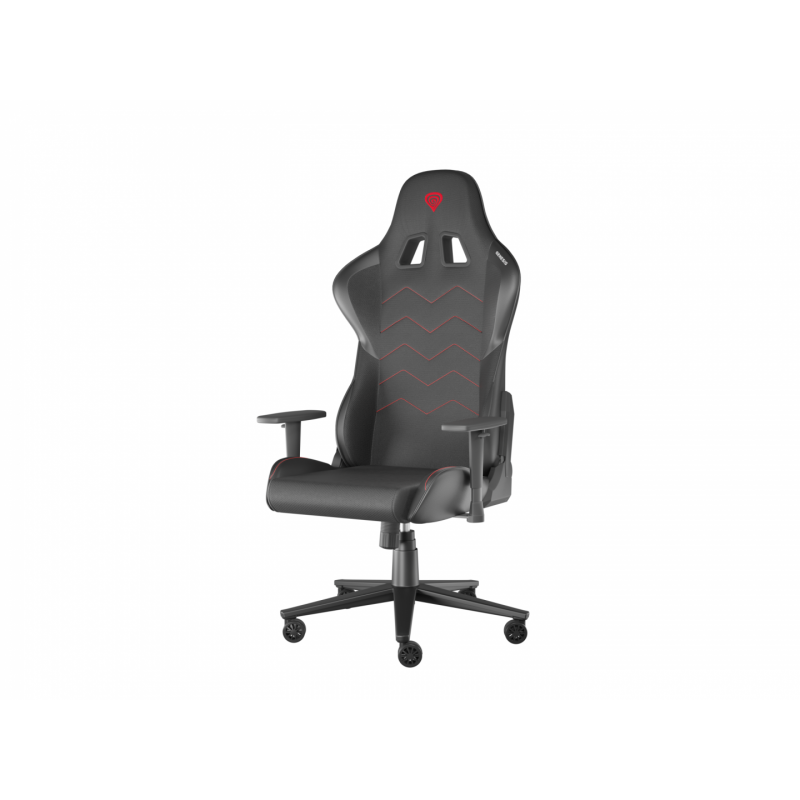 Scaun gaming Genesis Nitro 550 G2, material Synthetic PU + Textil, reglabil pe inaltime, greutate maxima suportata 150 kg, inaltime scaun reglabil 46.5 - 53.5 cm, spatar ajustabil 150°, dimensiuni roti 60mm, negru