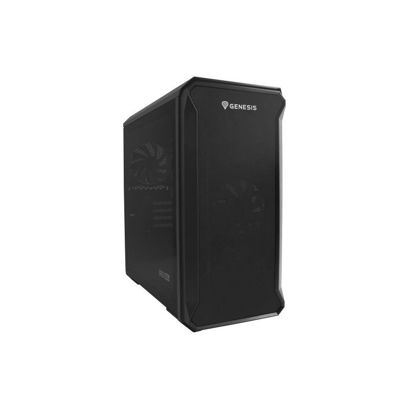 Carcasa GENESIS IRID 503 V2 Mini Tower NEGRU, Tempered Glass, Sloturi Expansiune 4, Drive Bays: 2x3.5
