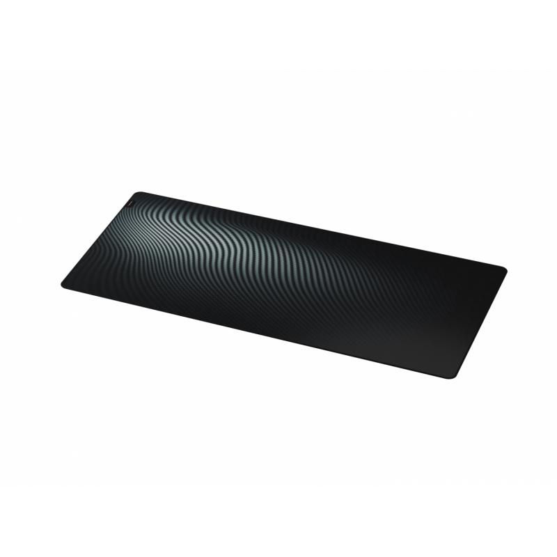 Mousepad Genesis Carbon 500 Maxi Ultra Wave, impermeabil, material cauciuc si textil, dimensiuni 1100x450x2.5 mm, negru/gri