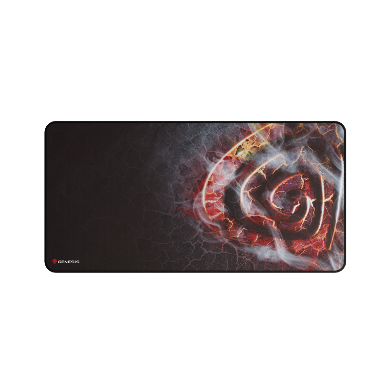 Mousepad Genesis Carbon 500 Maxi Lava G2, material cauciuc + material textil, dimensiuni 900 x 450 x 2.5 mm, multicolor