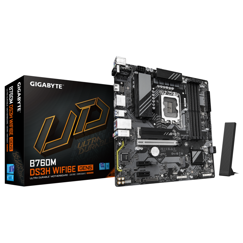 Placa de bază Gigabyte B760M DS3H WIFI6E GEN5 LGA1700