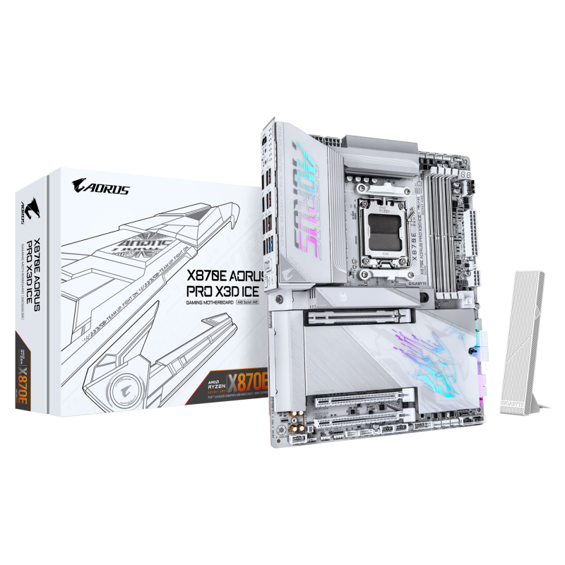 Placa de bază Gigabyte X870E A PRO X ICE AM5