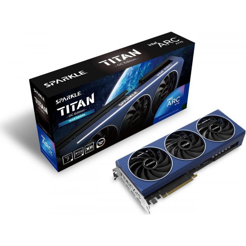 Placa Video INTEL SPARKLE ARC A770 TITAN OC Edition 16GB GDDR6 256-bit