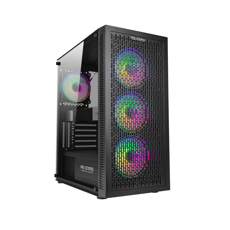 Carcasa PRO GAMING GLADIUS Mini Tower ARGB Negru