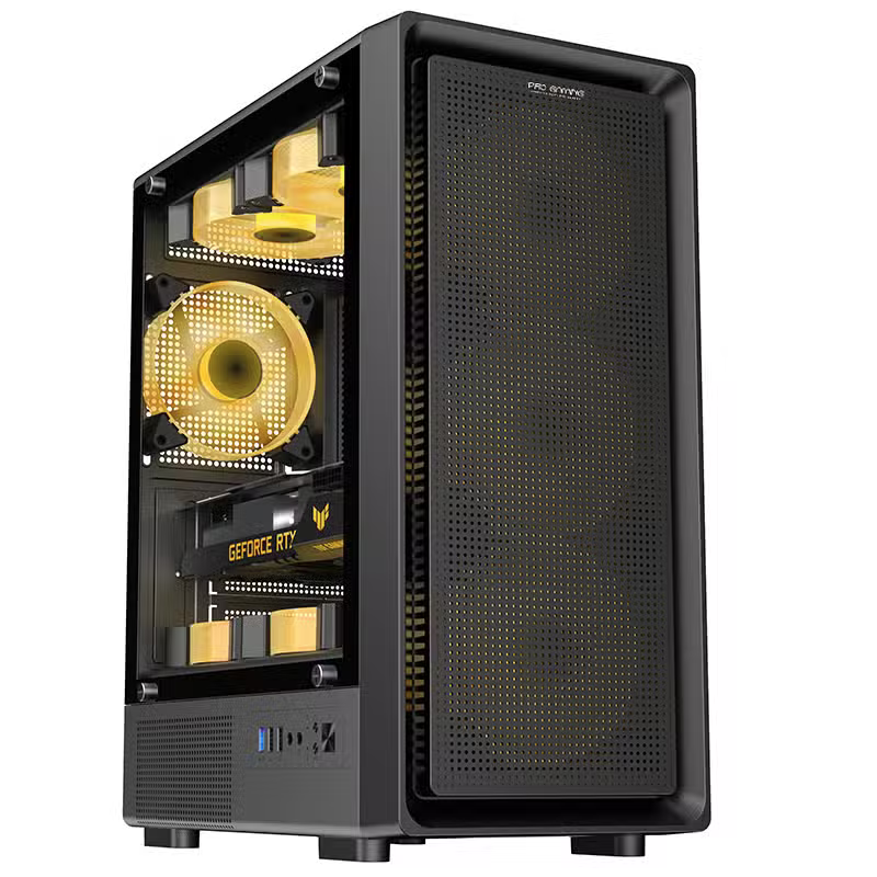 Carcasa PRO GAMING VISION Mid Tower ARGB NEGRU