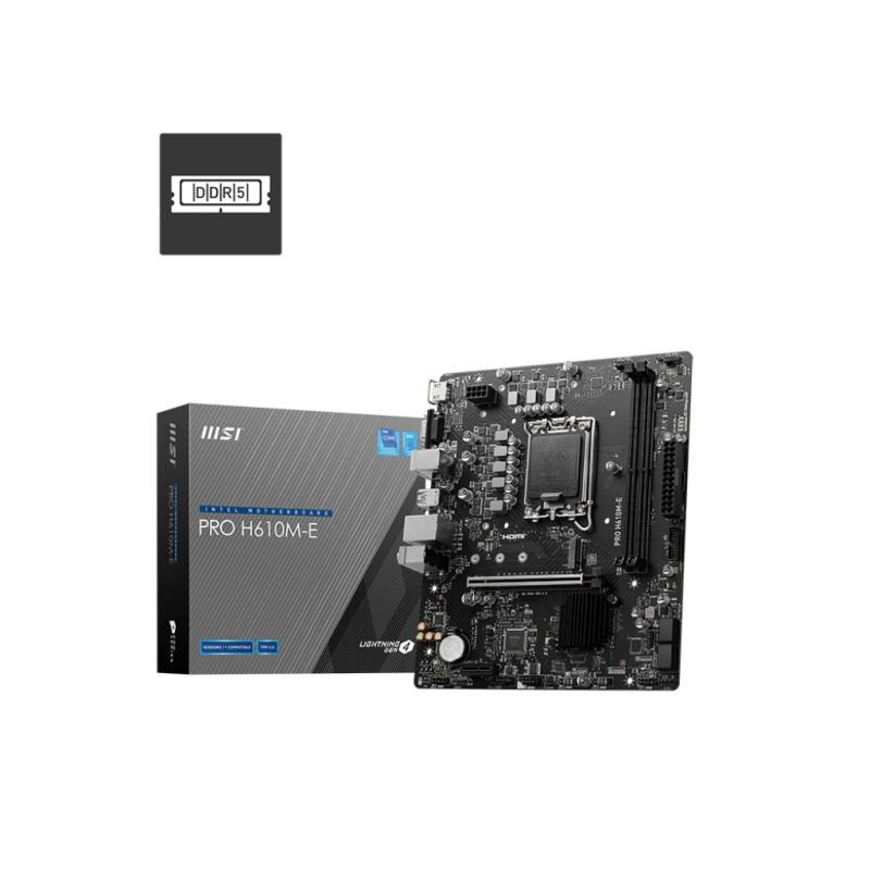 Placa de baza MSI PRO H610M-E DDR5 LGA1700